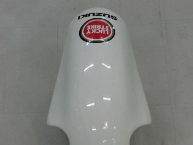 Descuento Carenados Moto Suzuki GSXR1000 2000-2002 - Blanco Rojo Lucky Strike