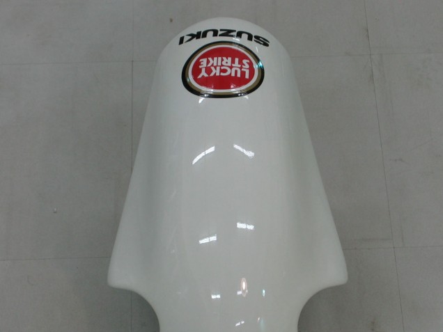 Descuento Carenados Moto Suzuki GSXR1000 2000-2002 - Blanco Rojo Lucky Strike