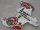 Descuento Carenados Moto Suzuki GSXR1000 2000-2002 - Blanco Rojo Lucky Strike