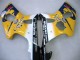 Descuento Carenados Moto Suzuki GSXR1000 2000-2002 - Amarillo Azul Oscuro Blanco Motul Corona