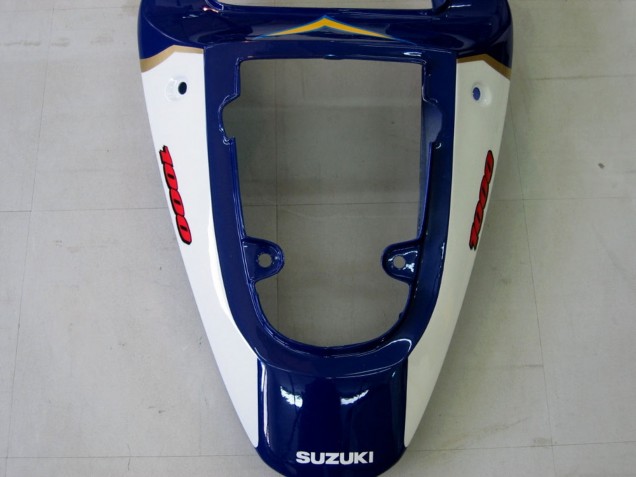 Descuento Carenados Moto Suzuki GSXR1000 2000-2002 - Amarillo Azul Oscuro Blanco Motul Corona