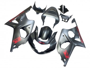 Descuento Carenados Moto Suzuki GSXR1000 2000-2002 - Gris Mate Rojo Calcomanía