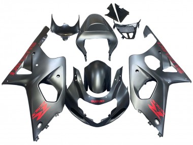 Descuento Carenados Moto Suzuki GSXR1000 2000-2002 - Gris Mate Rojo Calcomanía