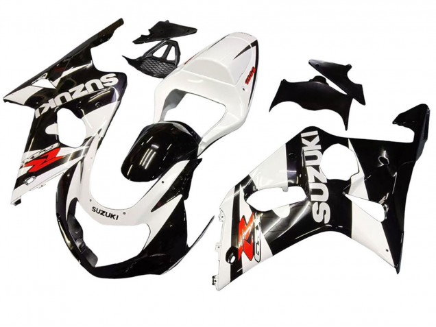 Descuento Carenados Moto Suzuki GSXR1000 2000-2002 - Blanco Negro Brillante Rojo