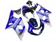 Descuento Carenados Moto Suzuki GSXR1000 2000-2002 - Azul Blanco Plata Castrol Dunlop