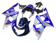 Descuento Carenados Moto Suzuki GSXR1000 2000-2002 - Azul Blanco Plata Castrol Dunlop