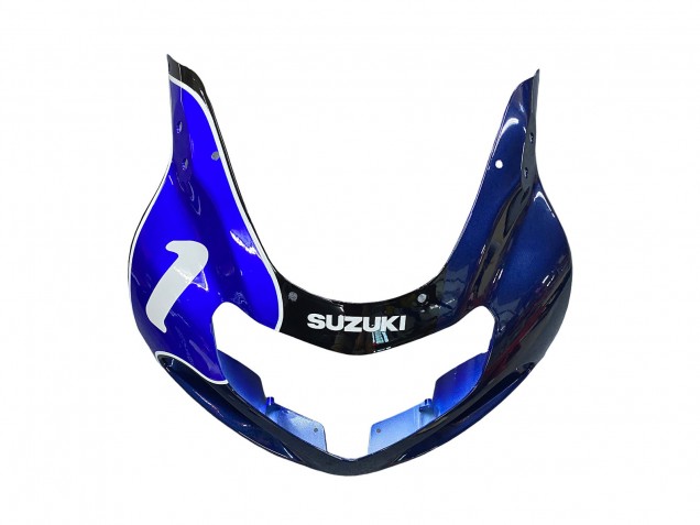 Descuento Carenados Moto Suzuki GSXR1000 2000-2002 - Azul Blanco Plata Castrol Dunlop