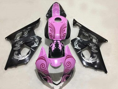 Descuento Carenados Moto Suzuki GSXR 1000 2003-2004 - Negro Rosa