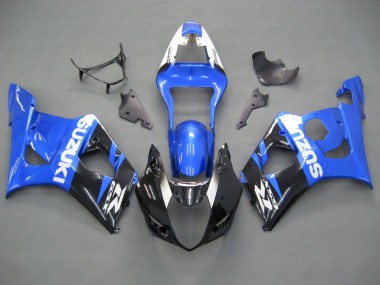 Descuento Carenados Moto Suzuki GSXR 1000 2003-2004 - Azul Blanco Negro
