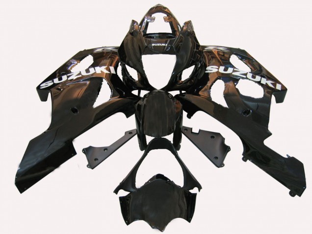 Descuento Carenados Moto Suzuki GSXR 1000 2003-2004 - Negro Mate Brillante