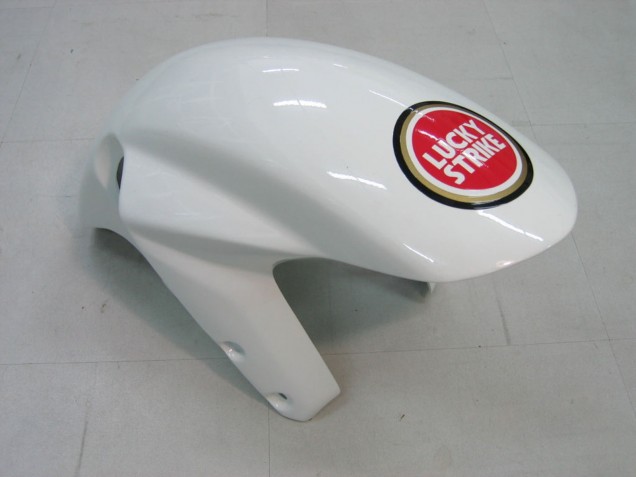 Descuento Carenados Moto Suzuki GSXR 1000 2003-2004 - Blanco Rojo Motul Lucky Strike