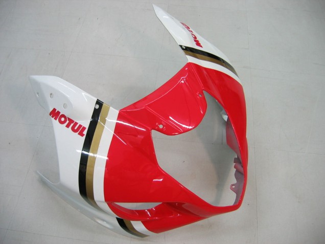 Descuento Carenados Moto Suzuki GSXR 1000 2003-2004 - Blanco Rojo Motul Lucky Strike