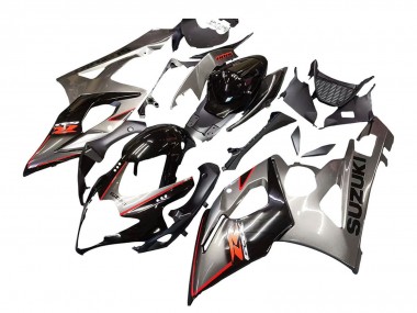Descuento Carenado Moto Suzuki GSXR 1000 2005-2006 - Plata Negro Rojo