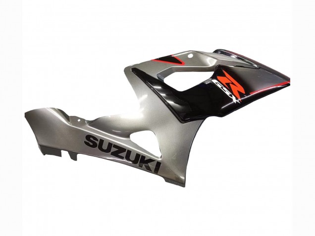 Descuento Carenado Moto Suzuki GSXR 1000 2005-2006 - Plata Negro Rojo