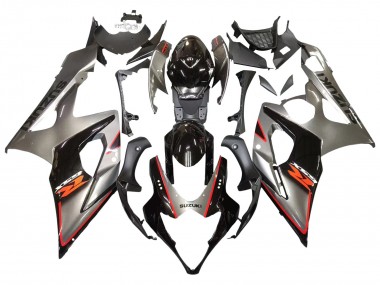 Descuento Carenado Moto Suzuki GSXR 1000 2005-2006 - Plata Negro Rojo