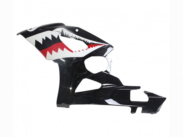 Descuento Carenados Moto Suzuki GSXR 1000 2005-2006 - Negro Brillante Rojo Blanco Tiburón