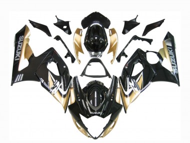 Descuento Carenados Moto Suzuki GSXR 1000 2005-2006 - Negro Oro