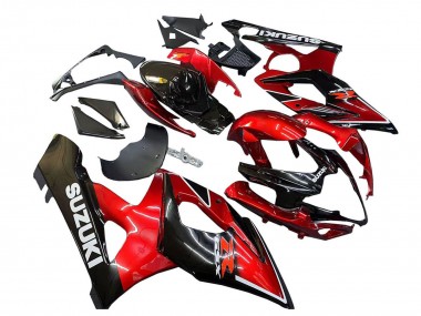 Descuento Carenados Moto Suzuki GSXR 1000 2005-2006 - Rojo Negro Brillante
