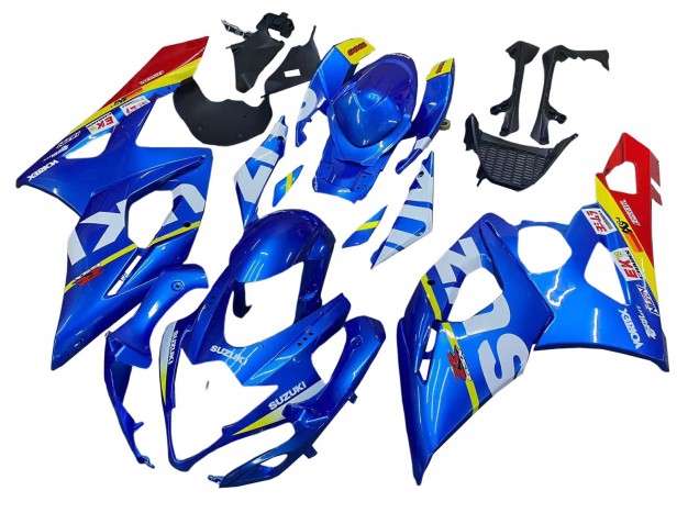 Descuento Carenados Moto Suzuki GSXR 1000 2005-2006 - Azul Amarillo Rojo Blanco