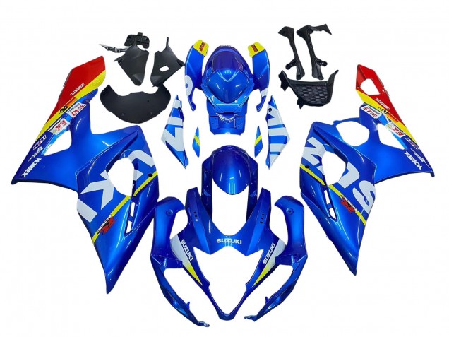 Descuento Carenados Moto Suzuki GSXR 1000 2005-2006 - Azul Amarillo Rojo Blanco