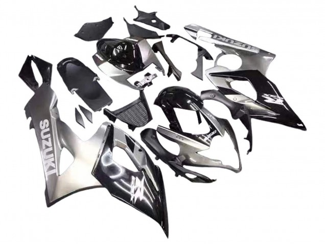 Descuento Carenados Moto Suzuki GSXR 1000 2005-2006 - Negro Brillante Gris