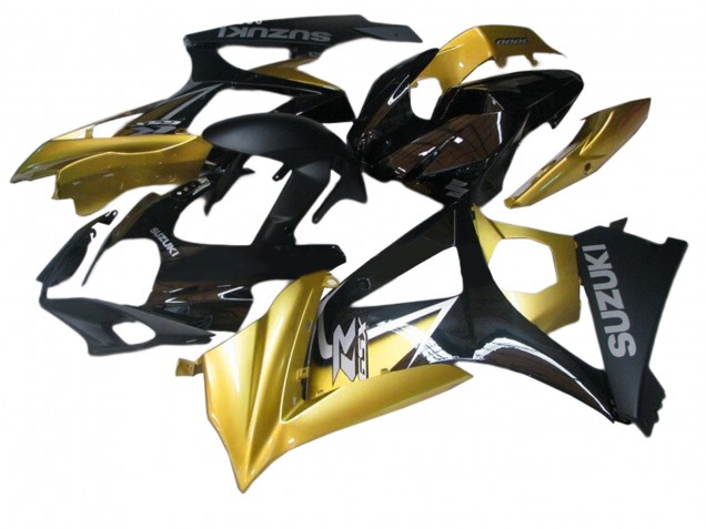 Descuento Carenados Moto Suzuki GSXR 1000 2007-2008 - Oro Negro Plata Calcomanía