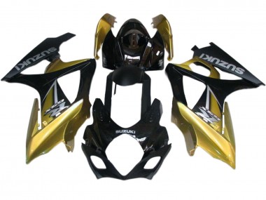 Descuento Carenados Moto Suzuki GSXR 1000 2007-2008 - Oro Negro Plata Calcomanía