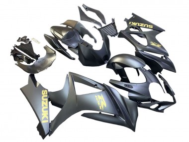 Descuento Carenados Moto Suzuki GSXR 1000 2007-2008 - Negro Mate Oro Calcomanía