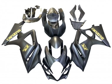 Descuento Carenados Moto Suzuki GSXR 1000 2007-2008 - Negro Mate Oro Calcomanía