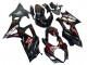 Descuento Carenados Moto Suzuki GSXR 1000 2007-2008 - Negro Rojo Llama