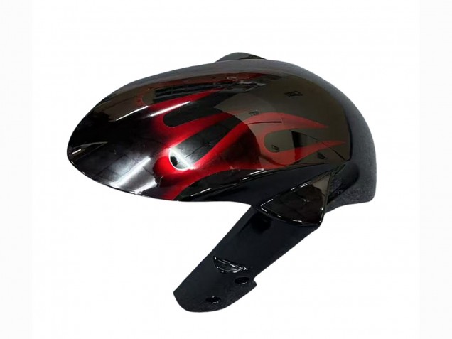 Descuento Carenados Moto Suzuki GSXR 1000 2007-2008 - Negro Rojo Llama