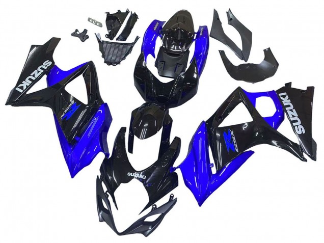 Descuento Kits Carenado Moto Suzuki GSXR 1000 2007-2008 - Azul Negro Brillante