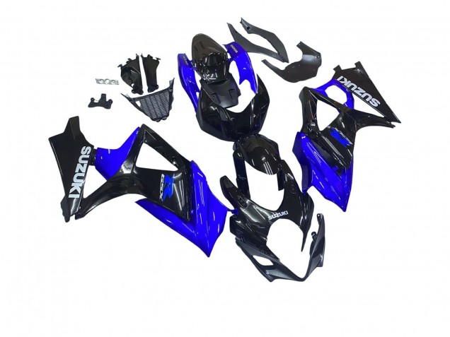 Descuento Kits Carenado Moto Suzuki GSXR 1000 2007-2008 - Azul Negro Brillante