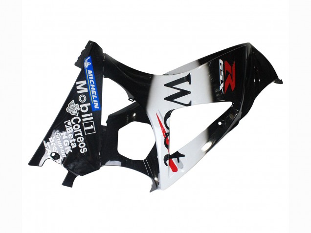 Descuento Carenados Moto Suzuki GSXR 1000 2007-2008 - Negro Brillante Blanco West
