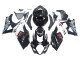 Descuento Carenados Moto Suzuki GSXR 1000 2007-2008 - Negro Brillante Blanco West