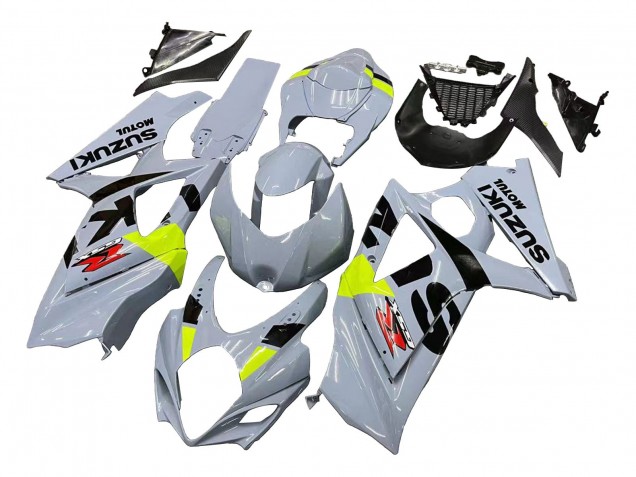 Descuento Carenados Moto Suzuki GSXR 1000 2007-2008 - Gris Claro Verde Negro