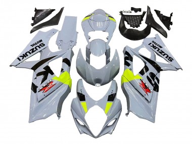 Descuento Carenados Moto Suzuki GSXR 1000 2007-2008 - Gris Claro Verde Negro