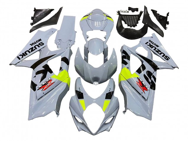 Descuento Carenados Moto Suzuki GSXR 1000 2007-2008 - Gris Claro Verde Negro