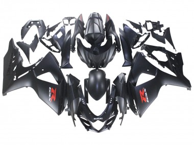 Descuento Carenados Moto Suzuki GSXR 1000 2007-2008 - Negro Mate Rojo Calcomanía