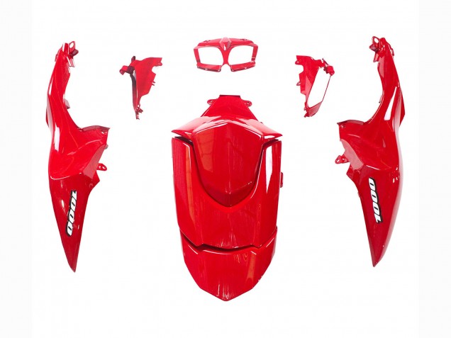 Descuento Kits Carenado Moto Suzuki GSXR 1000 2009-2016 - Negro Brillante Rojo