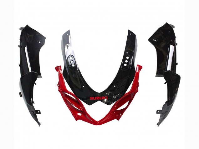 Descuento Kits Carenado Moto Suzuki GSXR 1000 2009-2016 - Negro Brillante Rojo