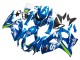 Descuento Carenados Moto Suzuki GSXR 1000 2009-2016 - Azul Claro Verde Motul 29 Ecstar