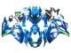 Descuento Carenados Moto Suzuki GSXR 1000 2009-2016 - Azul Claro Verde Motul 29 Ecstar