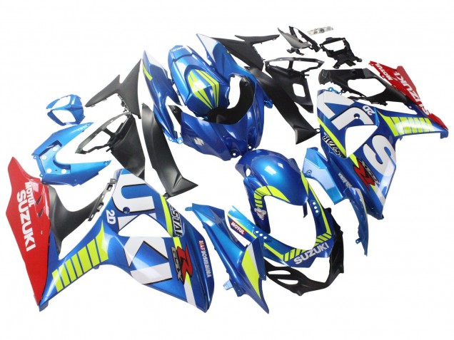 Descuento Carenados Moto Suzuki GSXR 1000 2009-2016 - Azul Claro Verde Rojo Motul