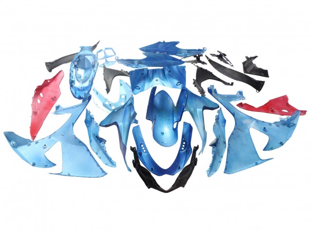 Descuento Carenados Moto Suzuki GSXR 1000 2009-2016 - Azul Claro Verde Rojo Motul