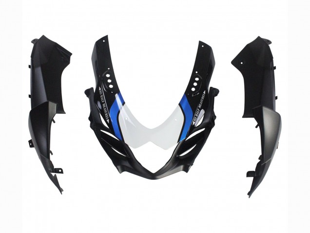 Descuento Carenados Moto Suzuki GSXR 1000 2009-2016 - Negro Mate Blanco Azul