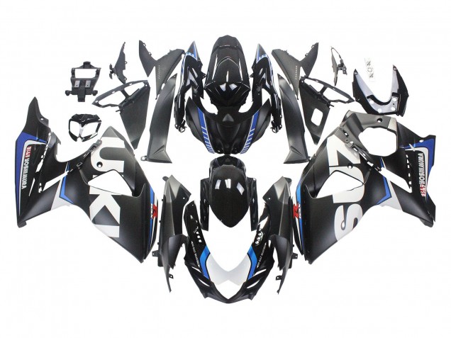 Descuento Carenados Moto Suzuki GSXR 1000 2009-2016 - Negro Mate Blanco Azul
