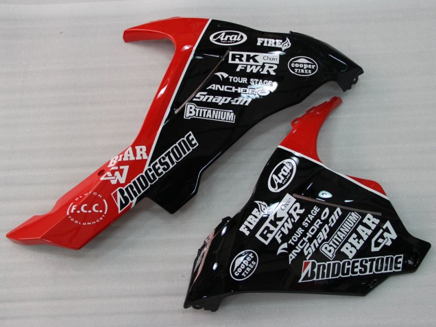 Descuento Carenados Moto Suzuki GSXR 1000 2009-2016 - Rojo Negro Blanco 13