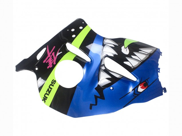 Descuento Carenados Moto Suzuki GSXR 1300 Hayabusa 1996-2007 - Azul Verde Tiburón 46