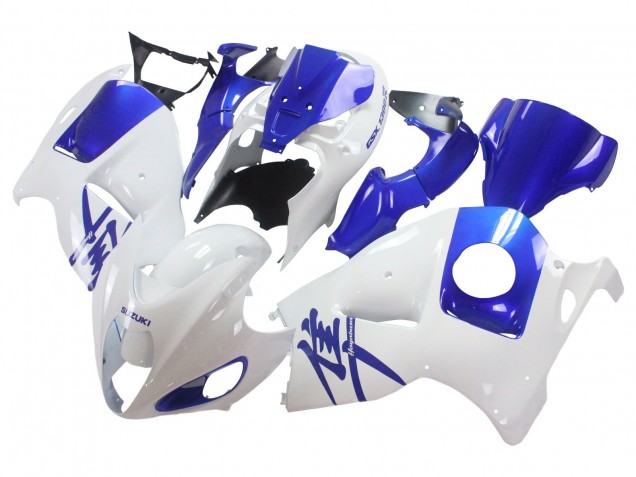 Descuento Carenados Moto Suzuki GSXR 1300 Hayabusa 1996-2007 - Blanco Azul Hayabusa